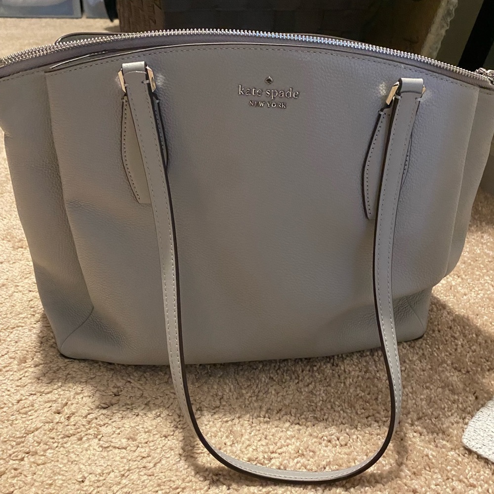 Like new gray Kate Spade Monet Large Compartment tote.